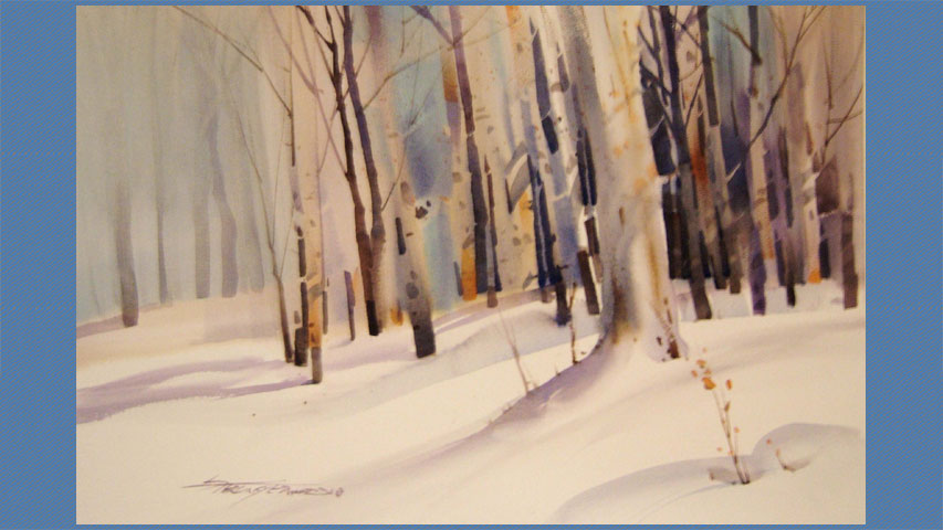 "An Abstract Snow Scene"<BR>(Recording of LIVE Class)