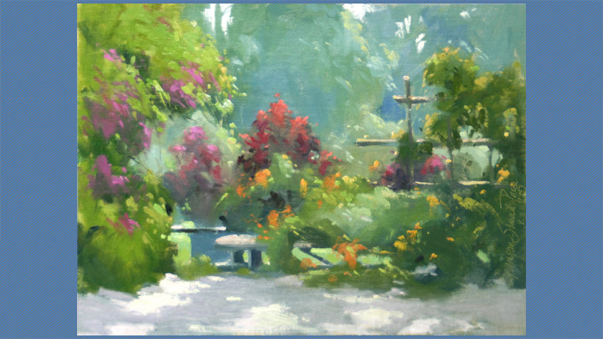 "Painting A Colorful Garden"<BR>(Recording of LIVE Class)