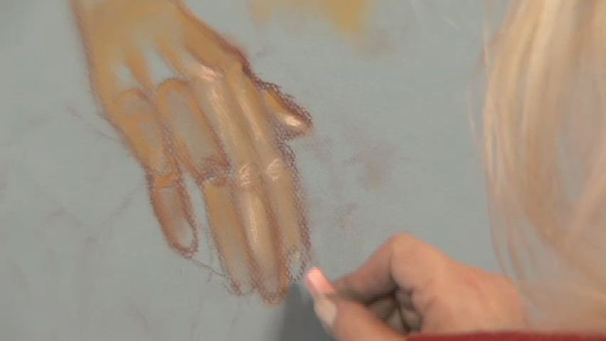 "A Hand in Pastel"